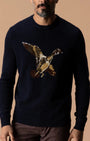 Duck Head Sweaters Flying Wood Duck Merino Intarsia Crewneck Sweater
