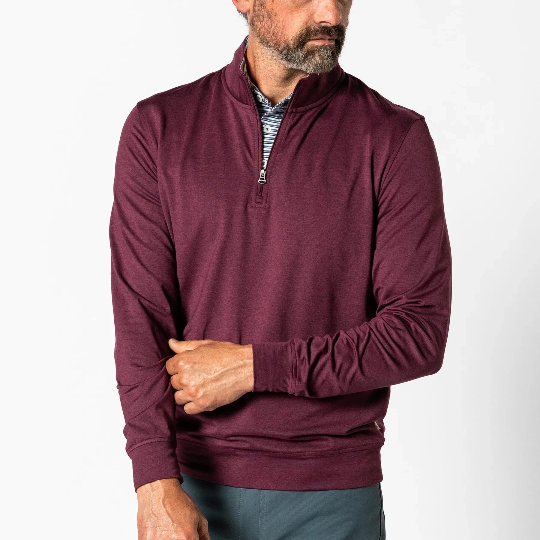 Duck Head Sweaters Long Drive Performance 1/4 Zip Pullover