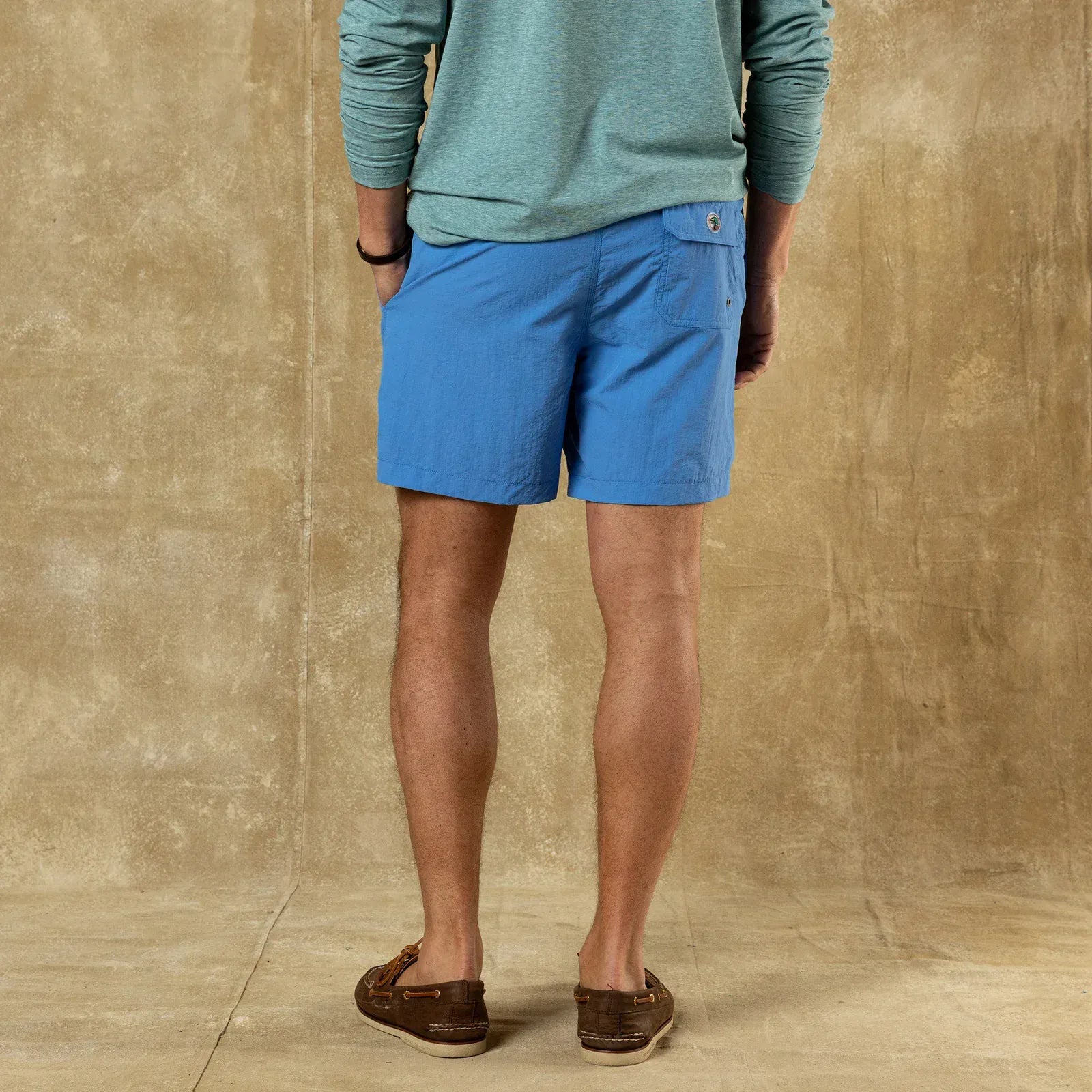 Duck Head Swimwear 6" Sailport Swim Short in Cornflower Blue