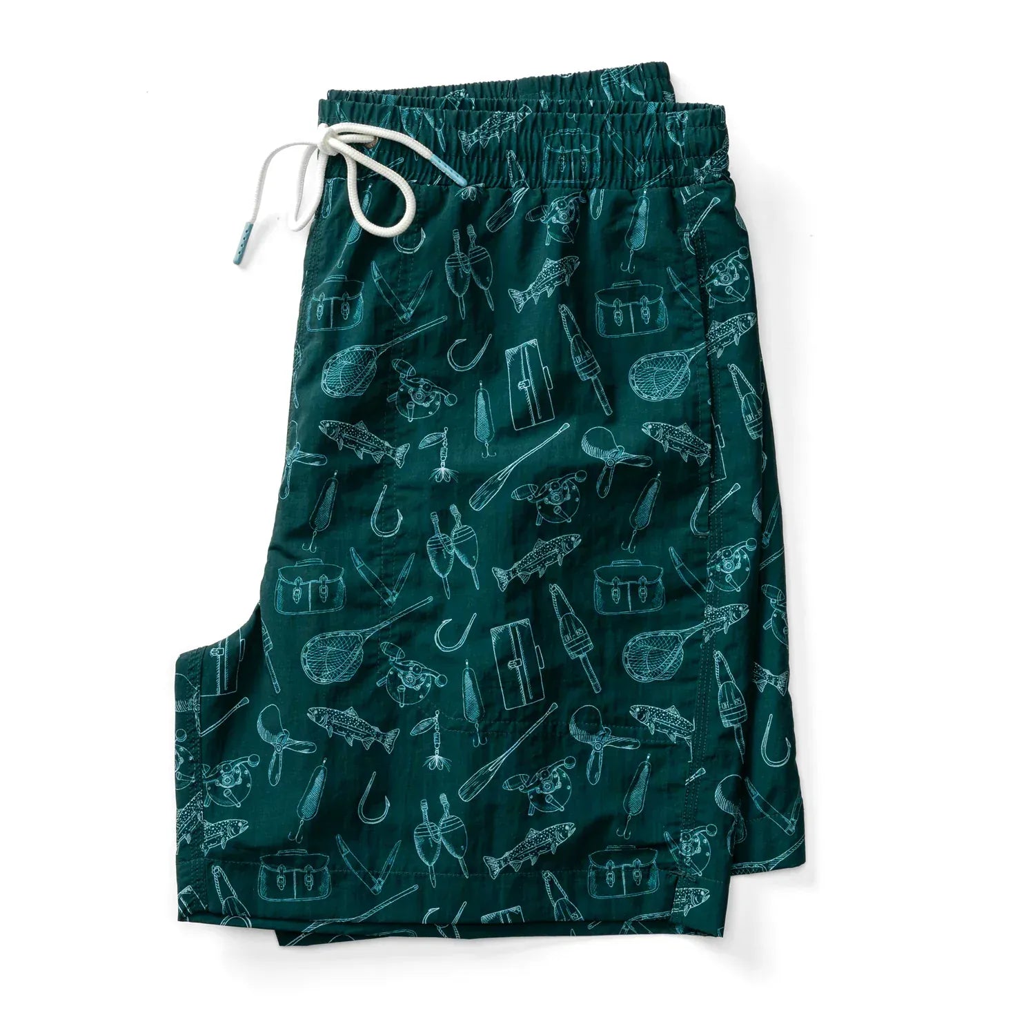 Duck Head Swimwear 6" Sailport Swim Short in Midnight Teal
