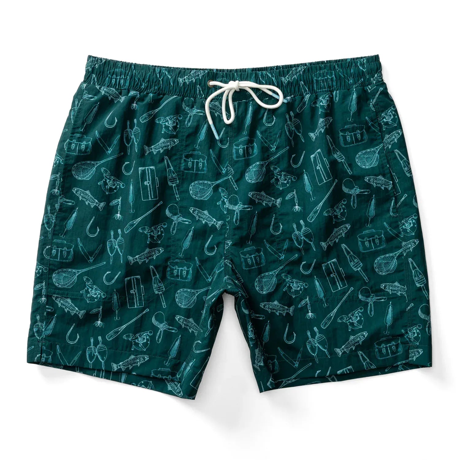 Duck Head Swimwear 6" Sailport Swim Short in Midnight Teal