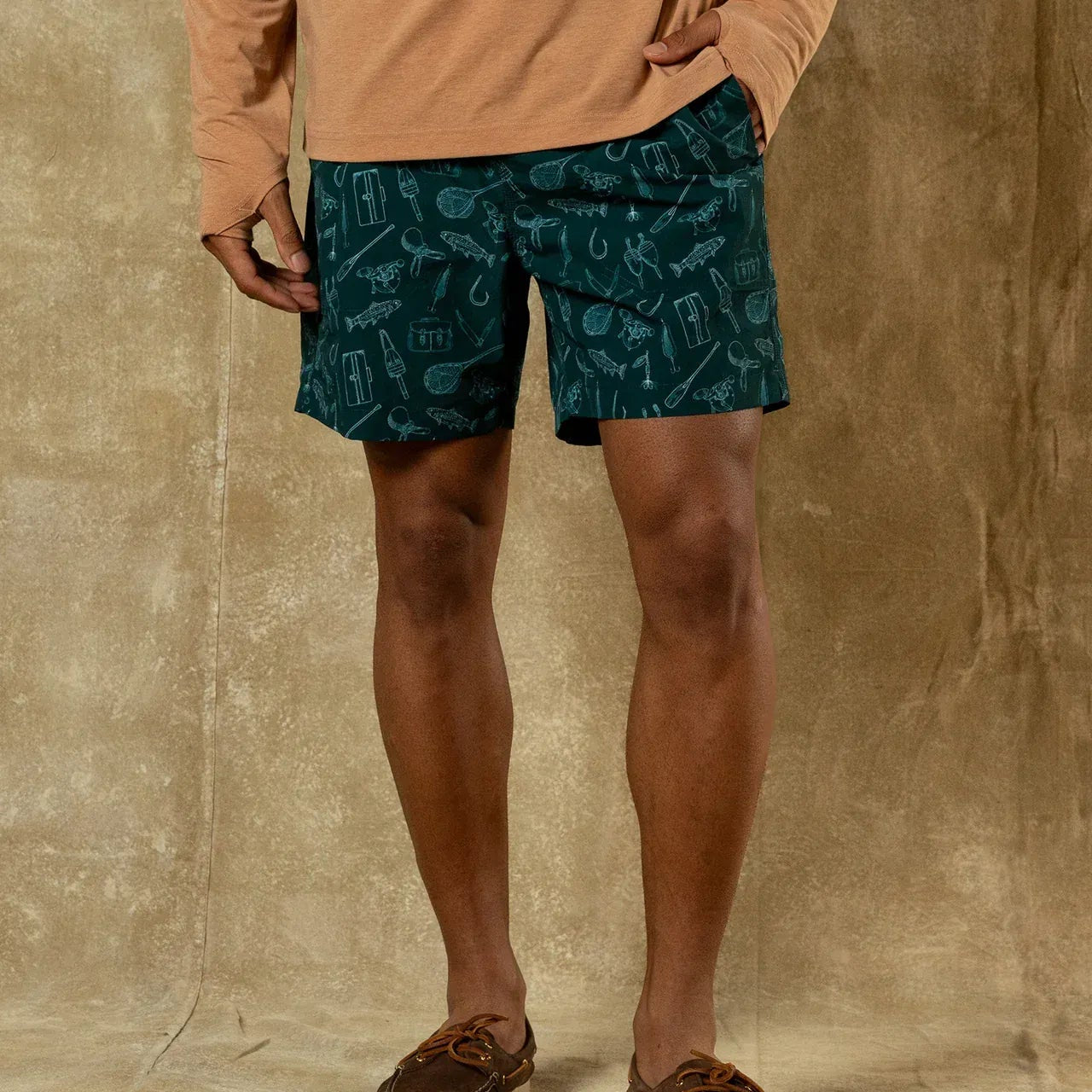 Duck Head Swimwear 6" Sailport Swim Short in Midnight Teal