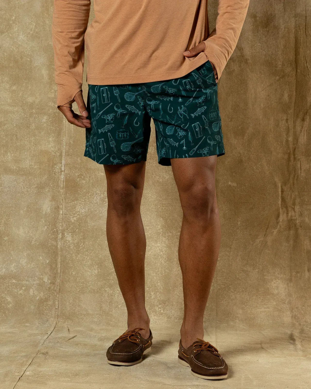 Duck Head Swimwear 6" Sailport Swim Short in Midnight Teal