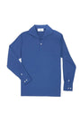Edward Armah Polos DARK ROYAL / S Long Sleeve Tailored Polo
