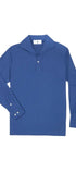 Edward Armah Polos DARK ROYAL / S Long Sleeve Tailored Polo