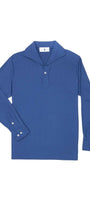 Edward Armah Polos DARK ROYAL / S Long Sleeve Tailored Polo