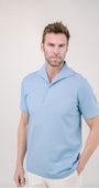 Edward Armah Polos LIGHT BLUE / S Short Sleeve Tailored Polo