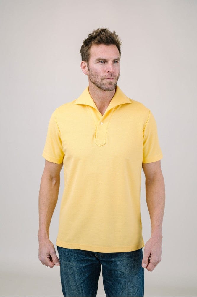 Edward Armah Polos YELLOW / S Short Sleeve Tailored Polo