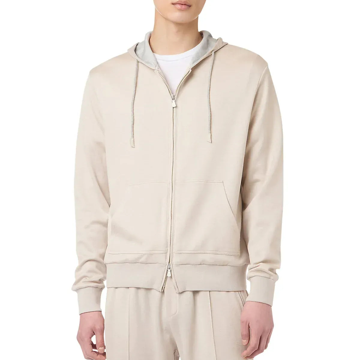 Eleventy Crew Necks & Hoodies Full Zip Hooded Sweatshirt