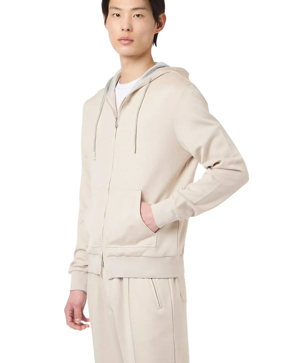 Eleventy Crew Necks & Hoodies Full Zip Hooded Sweatshirt