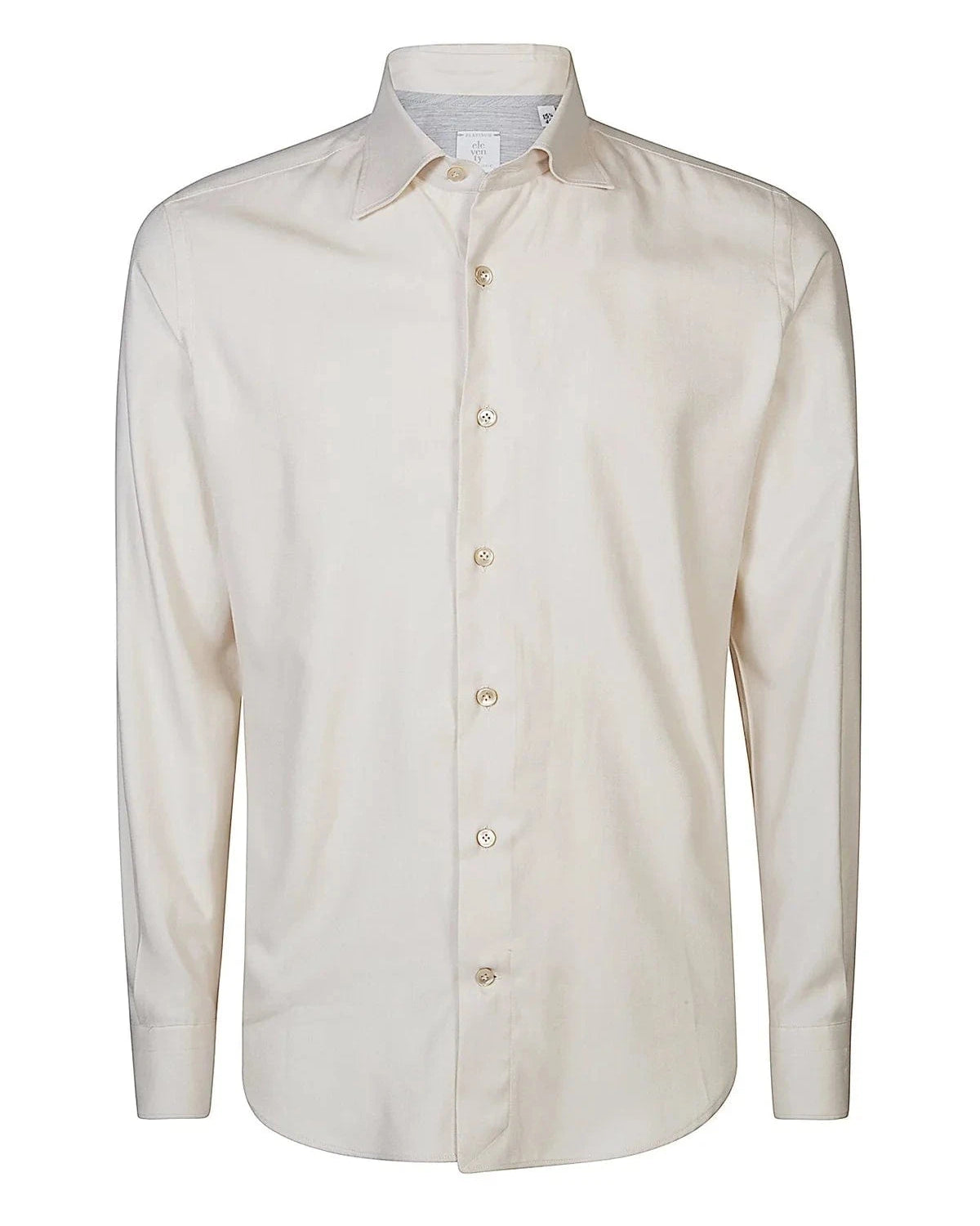 Eleventy Milano Dress Shirts ML Shirt Italian Collar - Sand