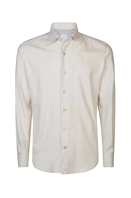Eleventy Milano Dress Shirts ML Shirt Italian Collar - Sand