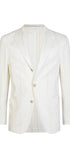 Eleventy Milano Sport Coats Double Stripe Soft Single-Breasted Jacket - Cream