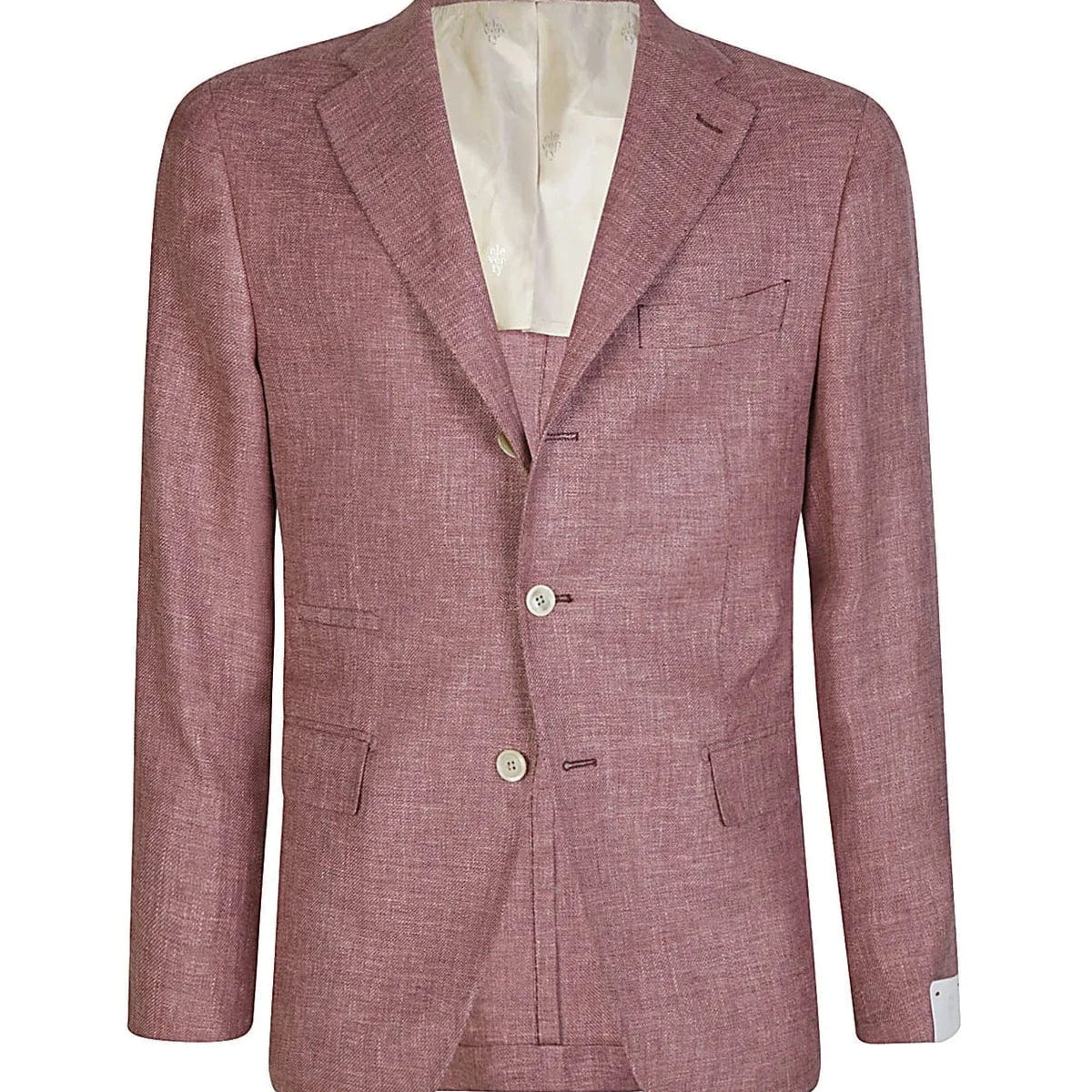 Eleventy Milano Sport Coats Thread Texture Jacket - Grape