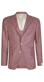 Eleventy Milano Sport Coats Thread Texture Jacket - Grape