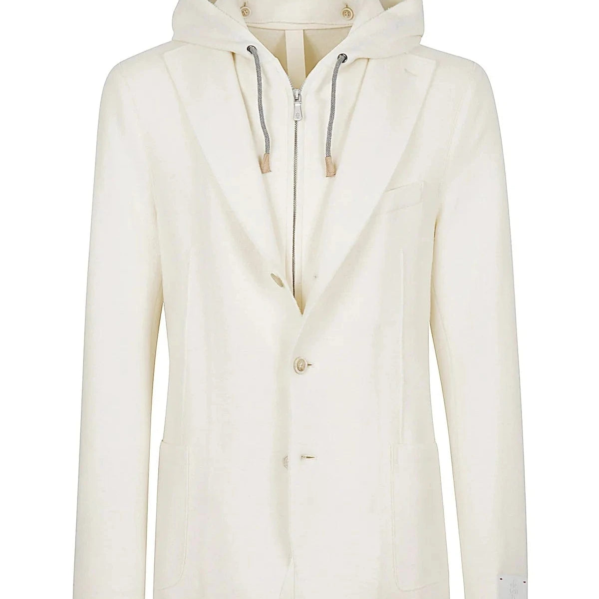 Eleventy Milano Sport Coats Wool Bib Jacket - White