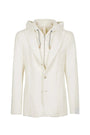 Eleventy Milano Sport Coats Wool Bib Jacket - White
