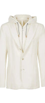 Eleventy Milano Sport Coats Wool Bib Jacket - White