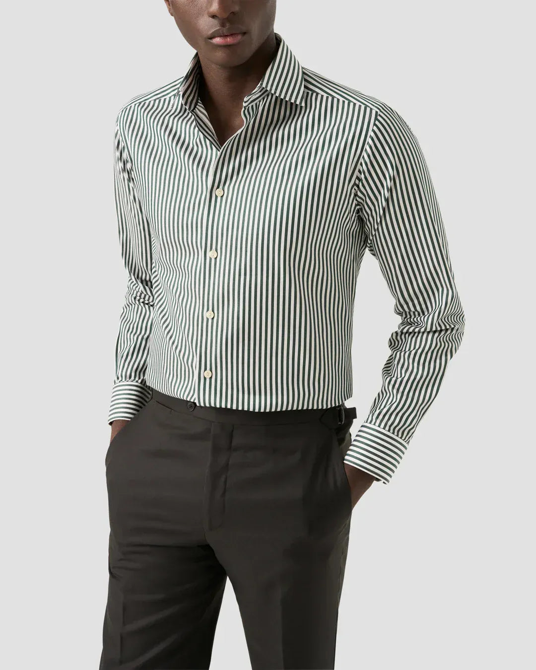 ETON Dress Shirts 67 / 39 Slim Bengal Striped Signature Twill Shirt