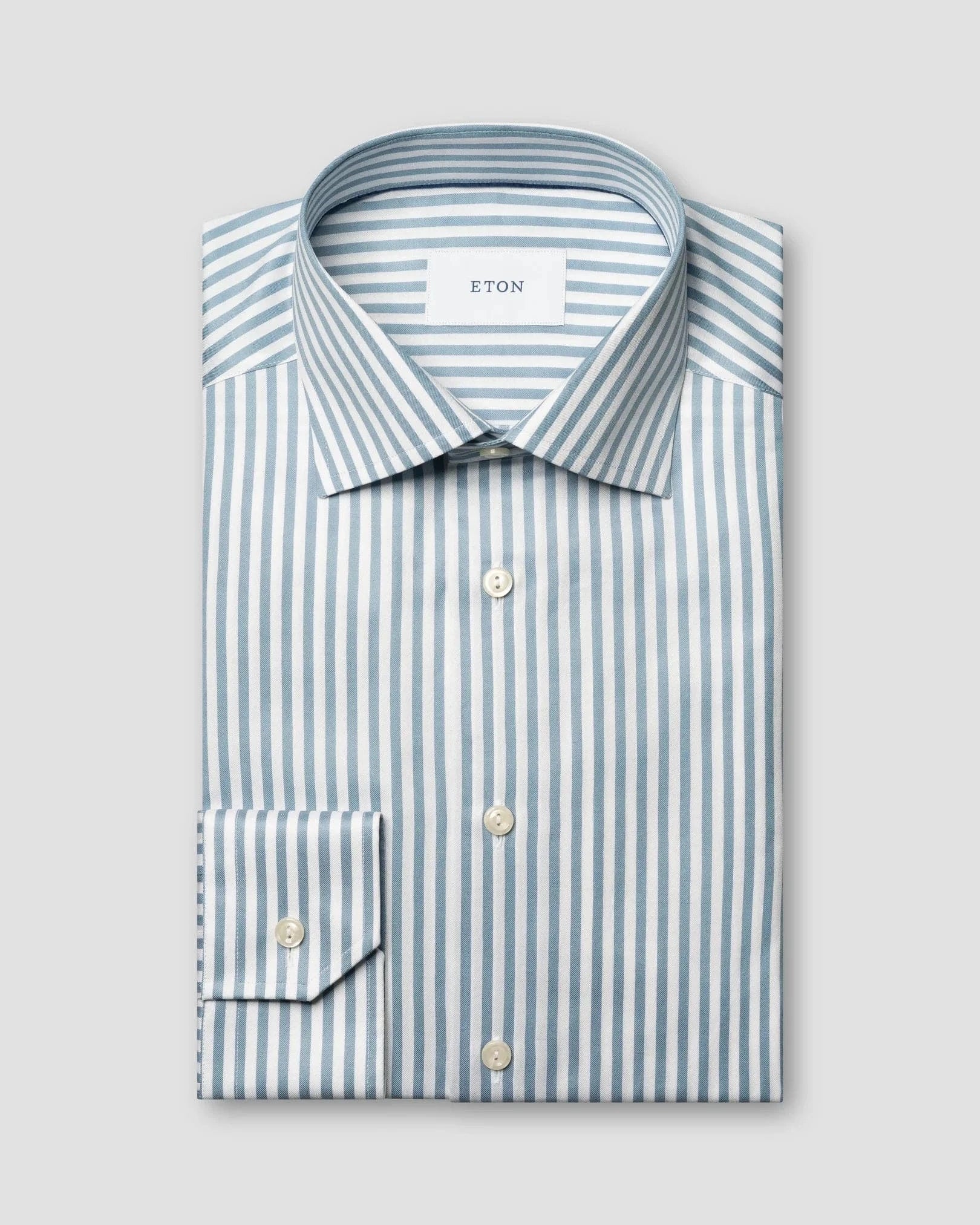 ETON Dress Shirts Blue / 39 Bengal Striped Signature Twill Shirt