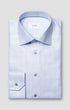 ETON Dress Shirts Check King Twill Shirt in Blue