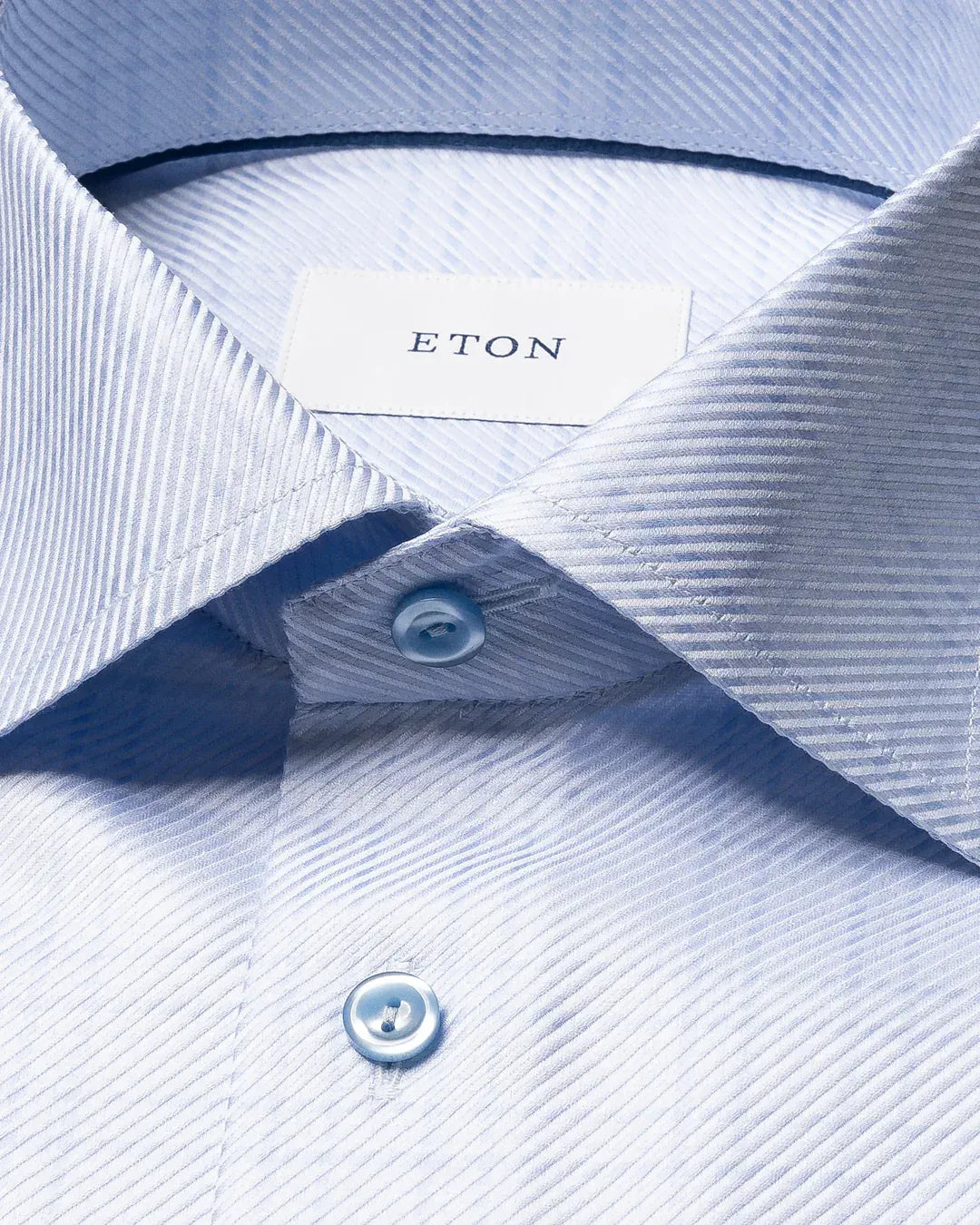 ETON Dress Shirts Check King Twill Shirt in Blue
