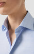 ETON Dress Shirts Check King Twill Shirt in Blue
