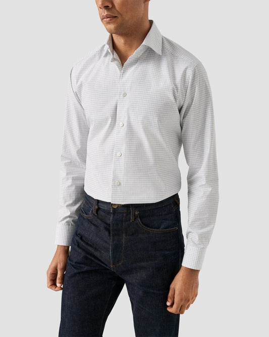 ETON Dress Shirts Check Supima 120 Shirt