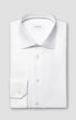 ETON Dress Shirts Contemporary Fit White Textured Twill Shirt