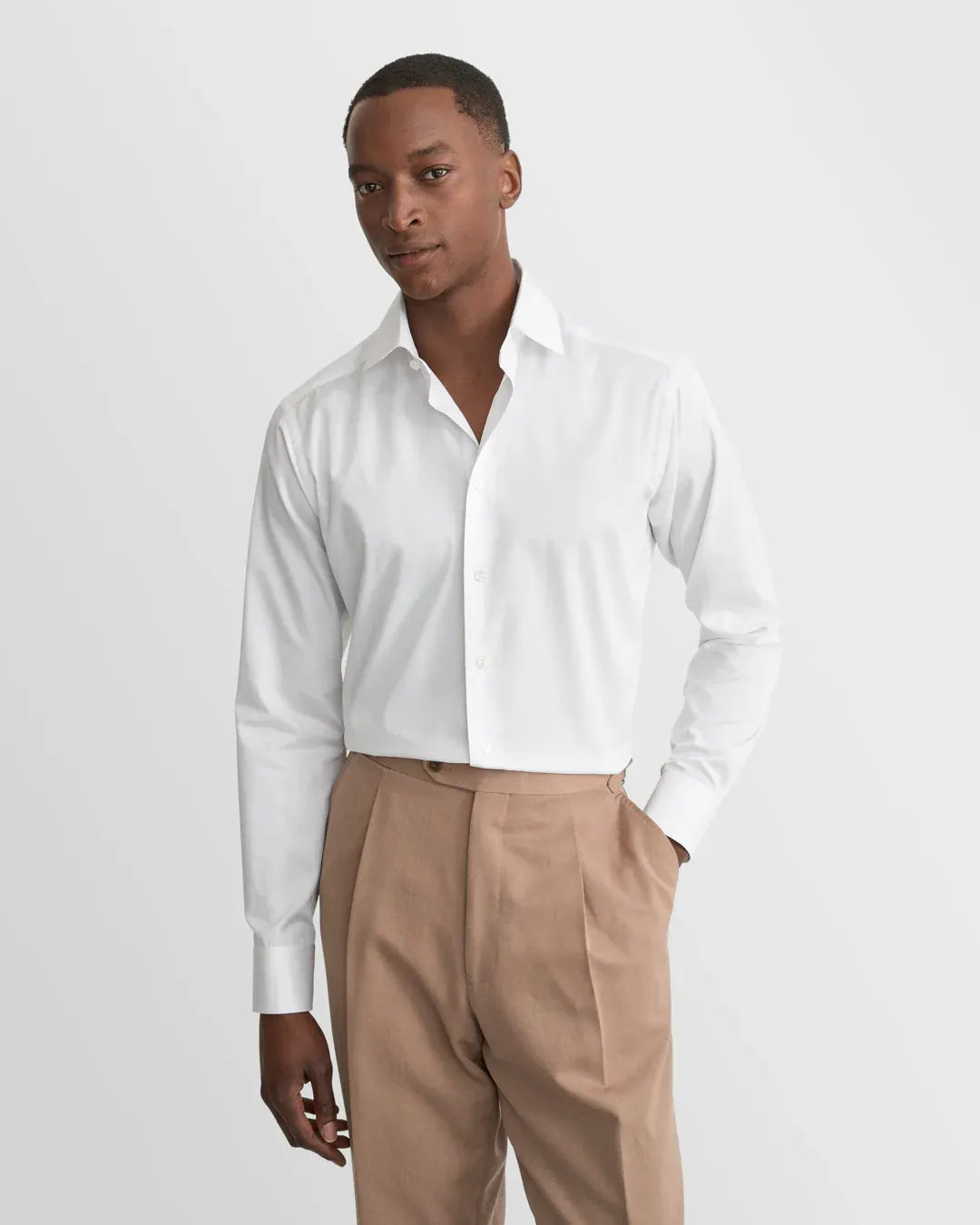 ETON Dress Shirts Contemporary Solid Elevated Twill Shirt