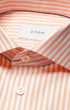 ETON Dress Shirts Contemporary Striped Signature Oxford Shirt in Orange