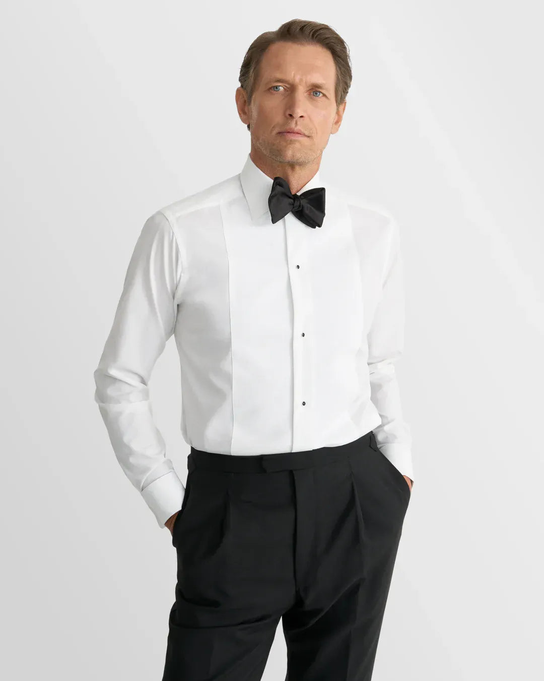 ETON Dress Shirts Contemporary White Piqué Tuxedo Shirt