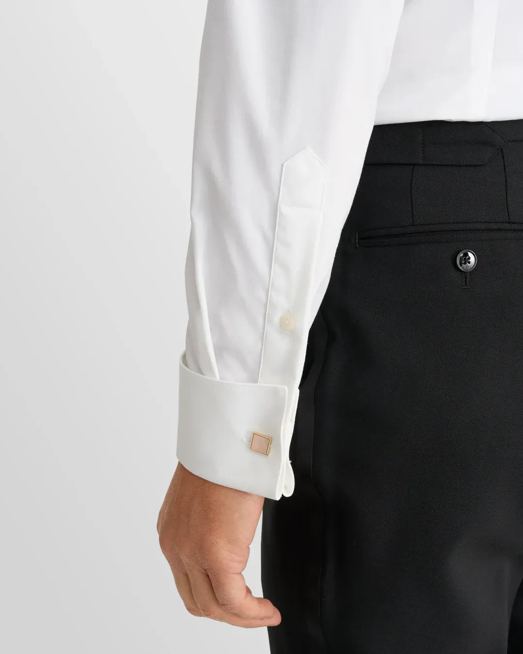ETON Dress Shirts Contemporary White Piqué Tuxedo Shirt