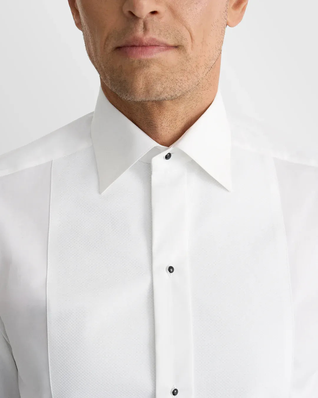 ETON Dress Shirts Contemporary White Piqué Tuxedo Shirt
