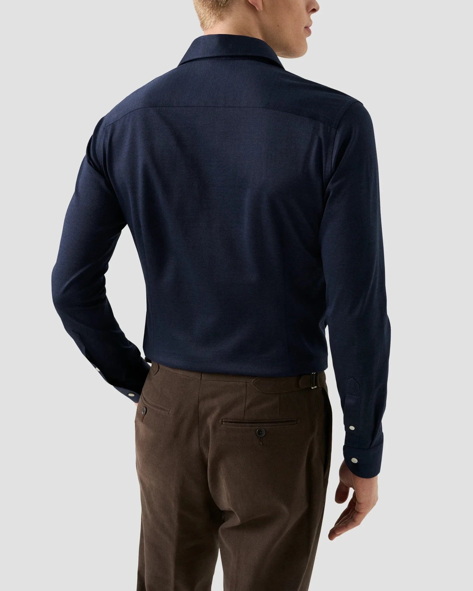 ETON Dress Shirts Filo di Scozia Jacquard Knit Shirt