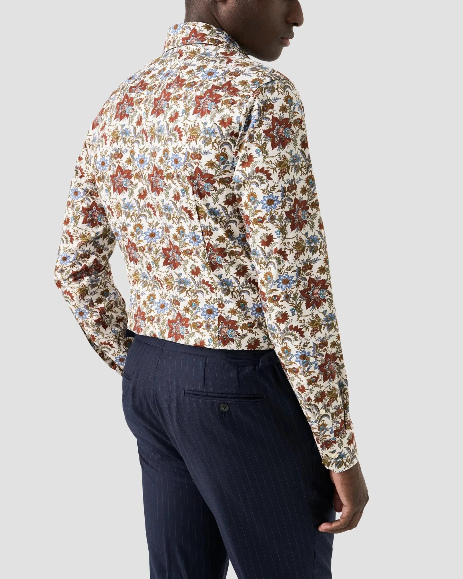 ETON Dress Shirts Floral Print Signature Twill Shirt