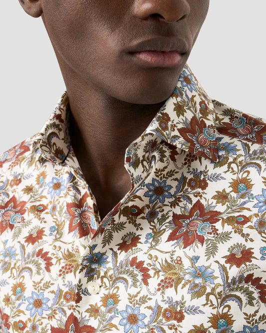 ETON Dress Shirts Floral Print Signature Twill Shirt