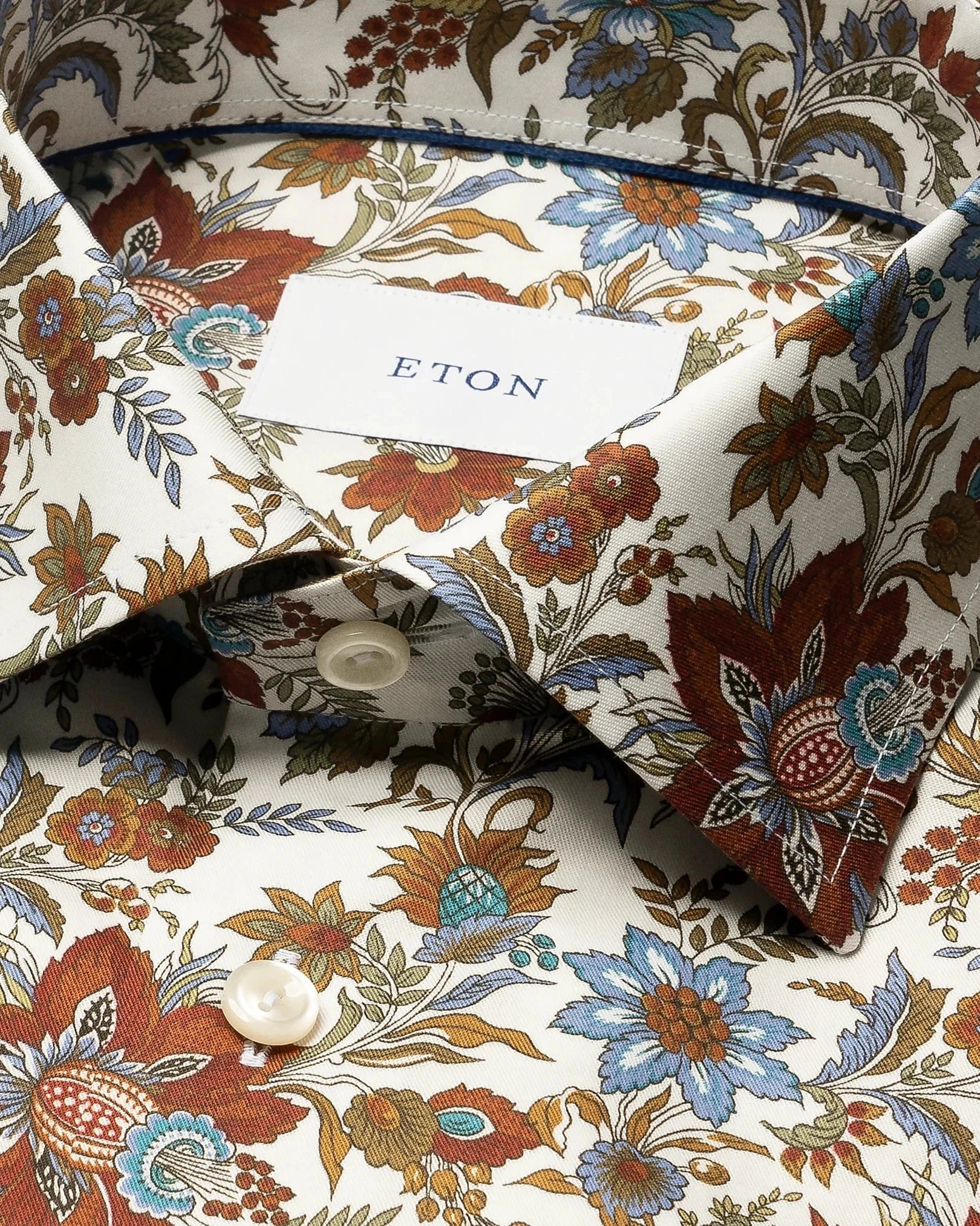 ETON Dress Shirts Floral Print Signature Twill Shirt