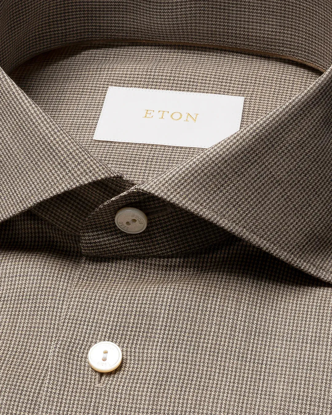 ETON Dress Shirts Houndstooth Merino Shirt