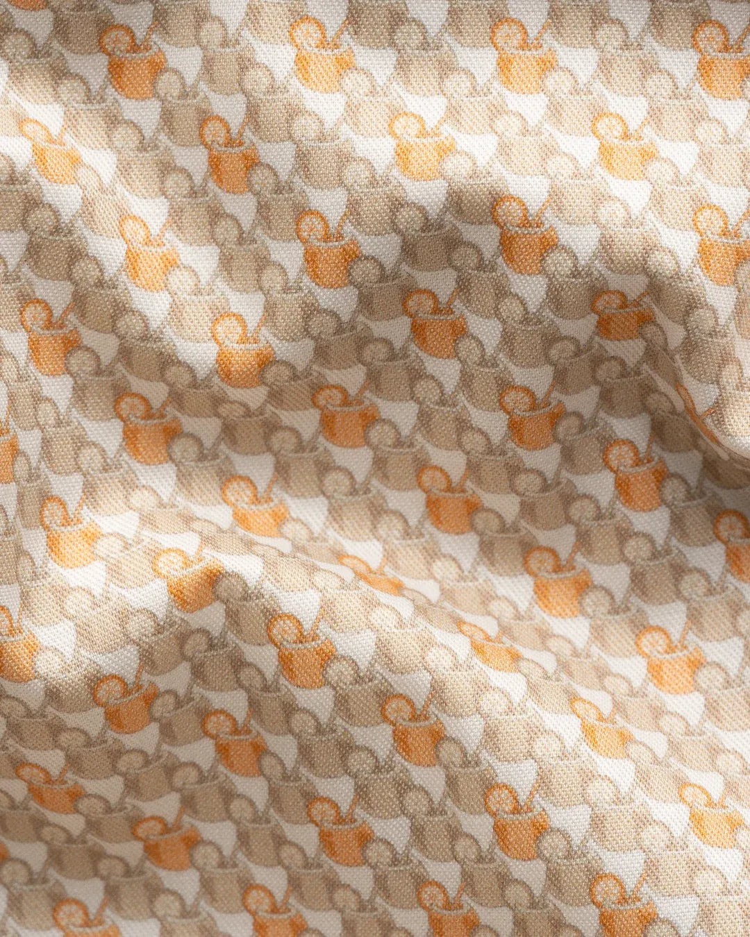 ETON Dress Shirts Orange Motif Signature Twill Shirt