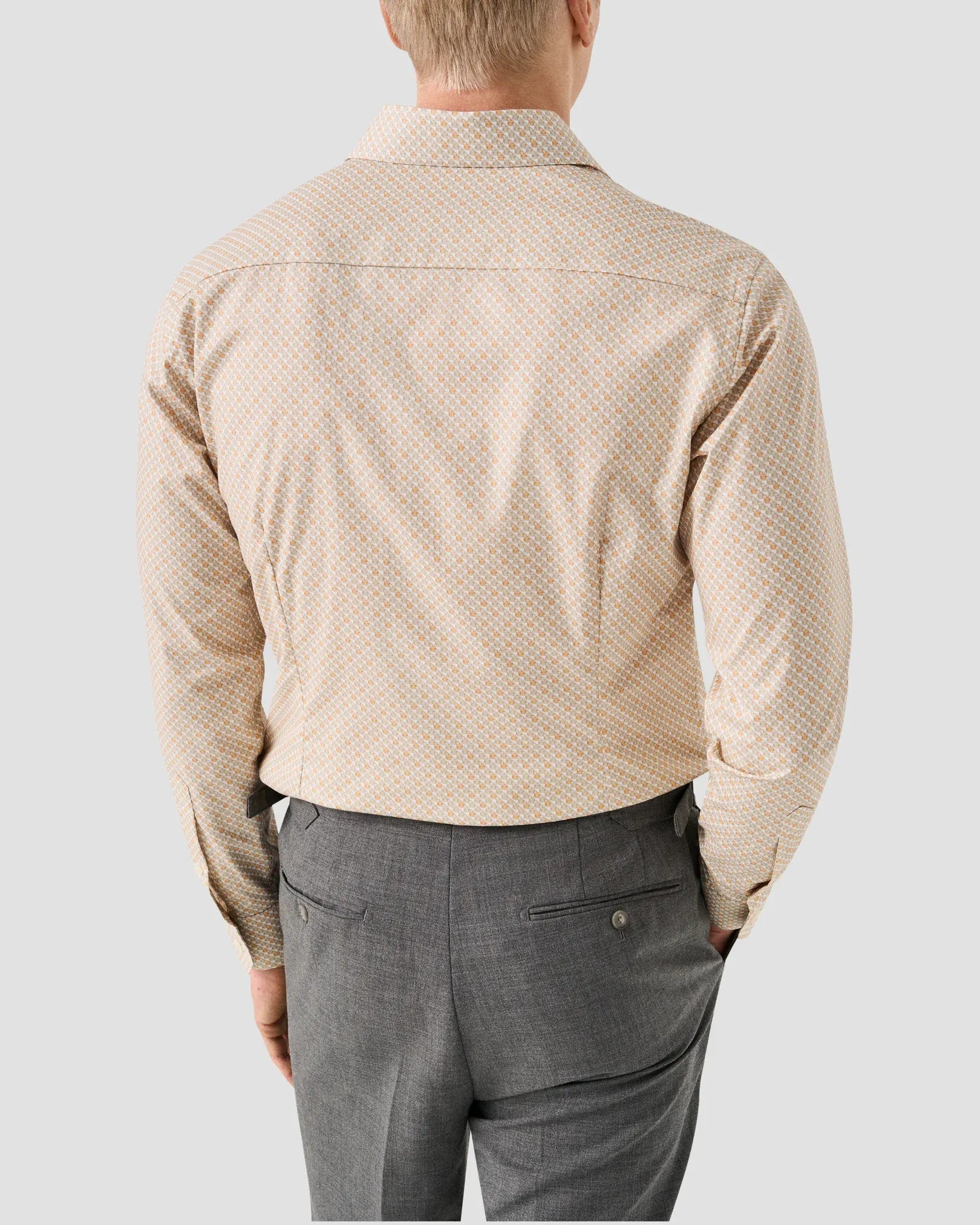 ETON Dress Shirts Orange Motif Signature Twill Shirt
