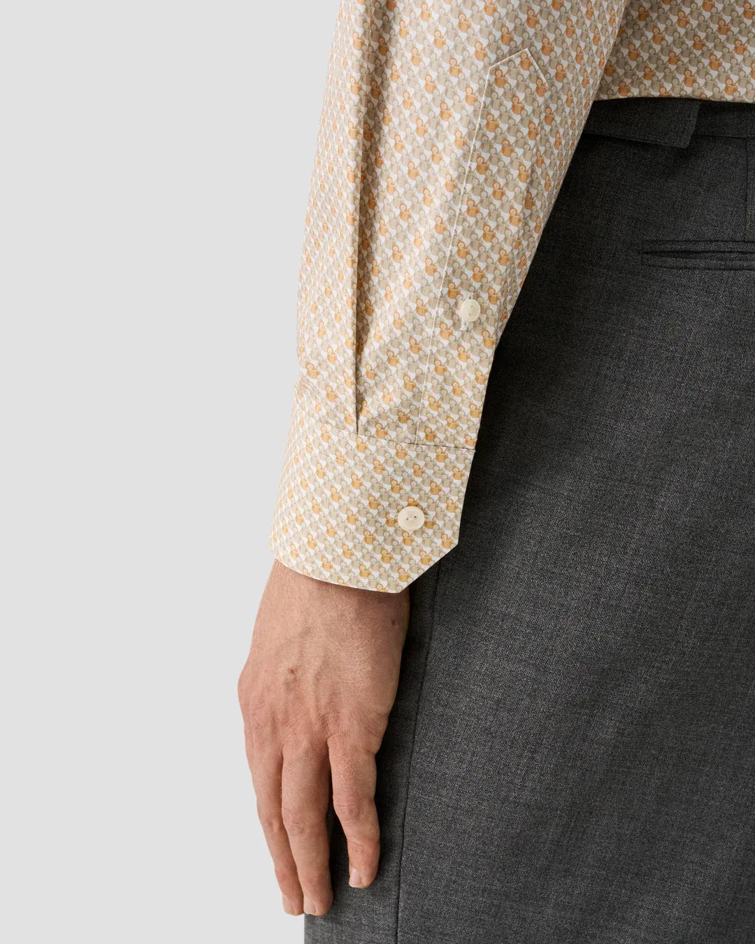 ETON Dress Shirts Orange Motif Signature Twill Shirt