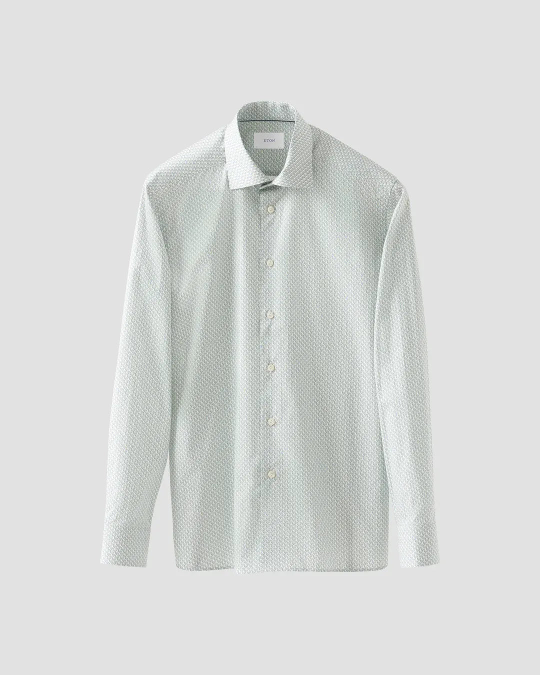ETON Dress Shirts Parrot Print Signature Twill Shirt in Light Green