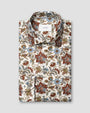 ETON Dress Shirts Red / 39 Floral Print Signature Twill Shirt