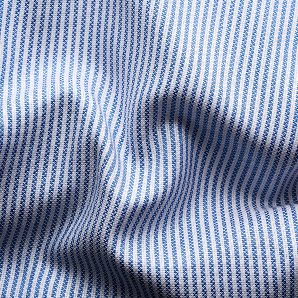 Eton Dress Shirts Slim Fit Light Blue Striped Dress Shirt