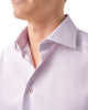 Eton Dress Shirts Slim Fit Purple Fine Striped Signature Twill Dress Shirt