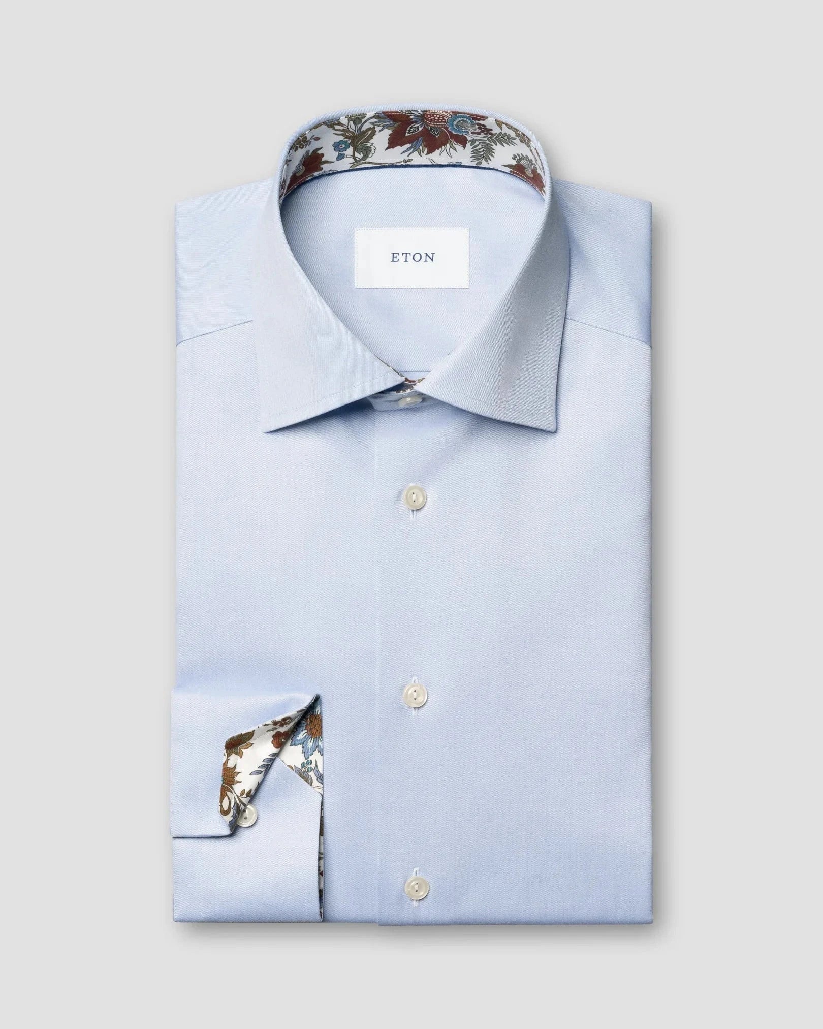 ETON Dress Shirts Slim Floral Effect Signature Twill Shirt