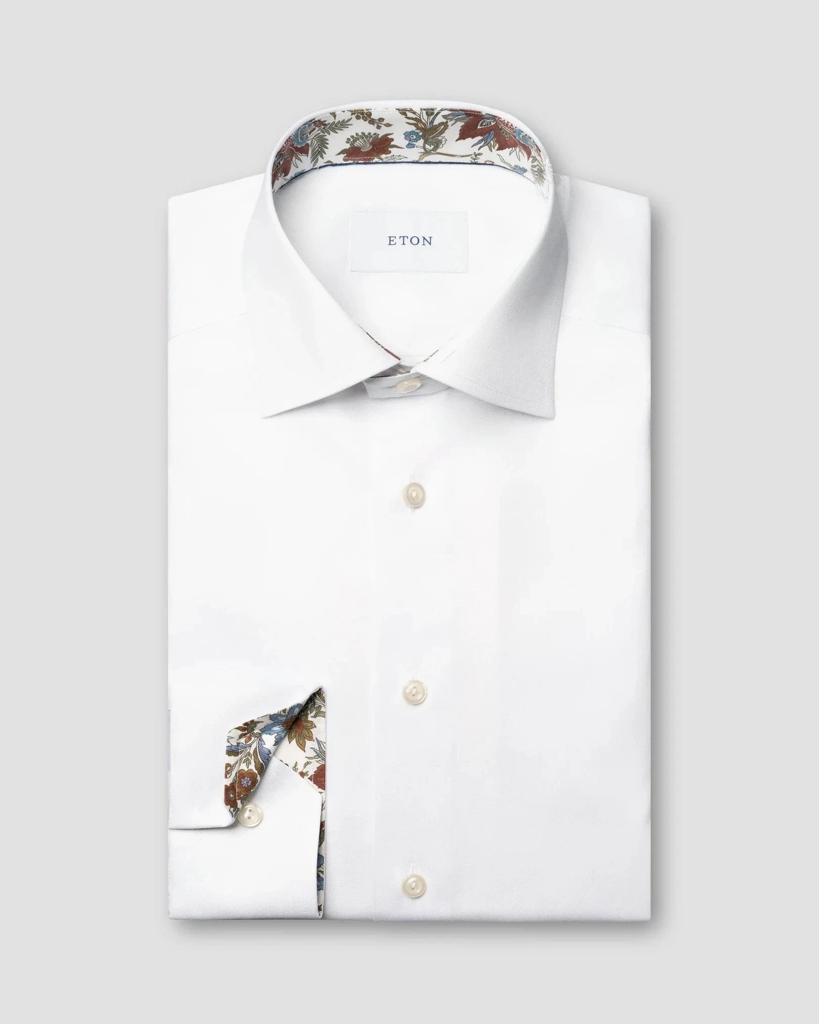 ETON Dress Shirts Slim Floral Effect Signature Twill Shirt