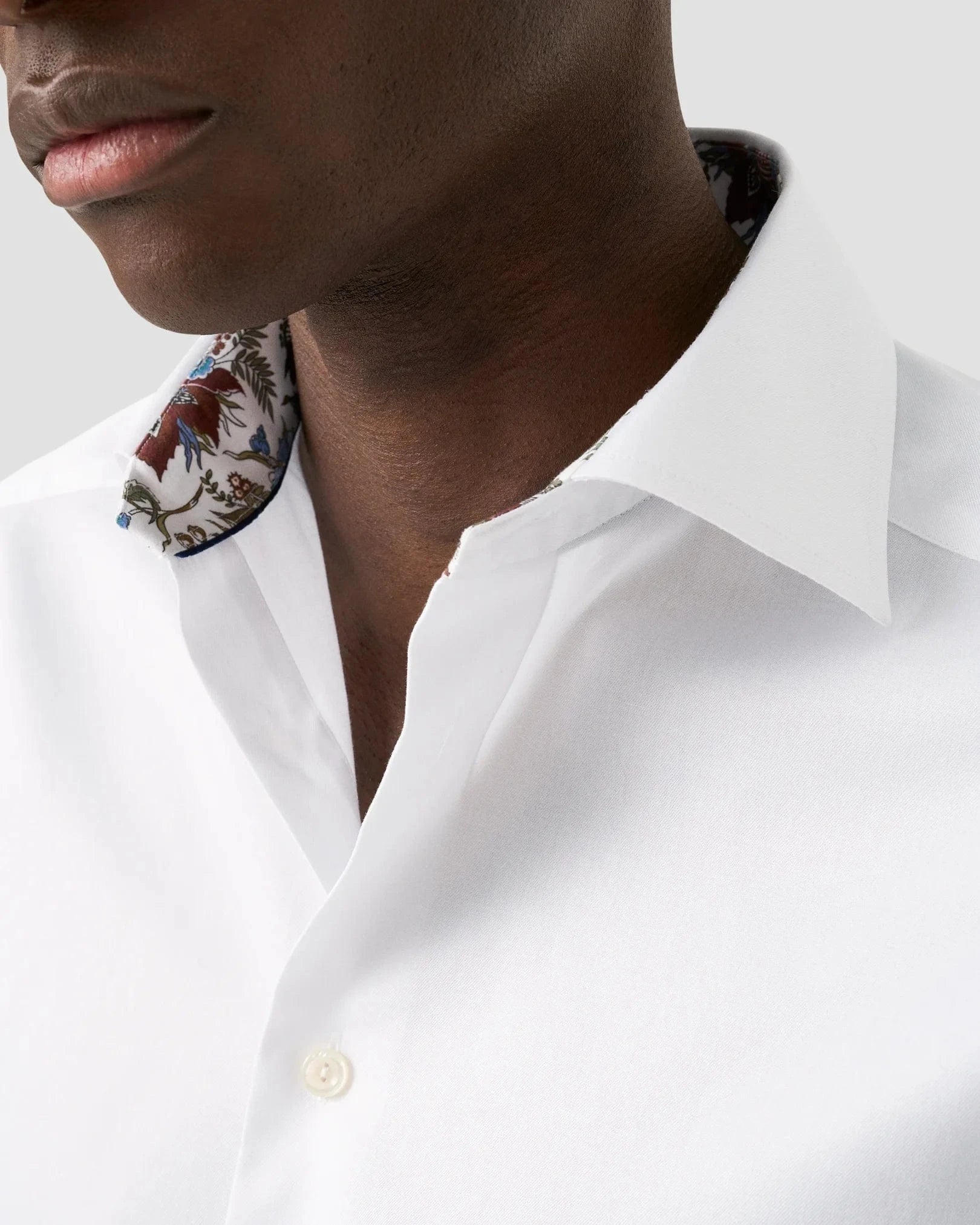 ETON Dress Shirts Slim Floral Effect Signature Twill Shirt
