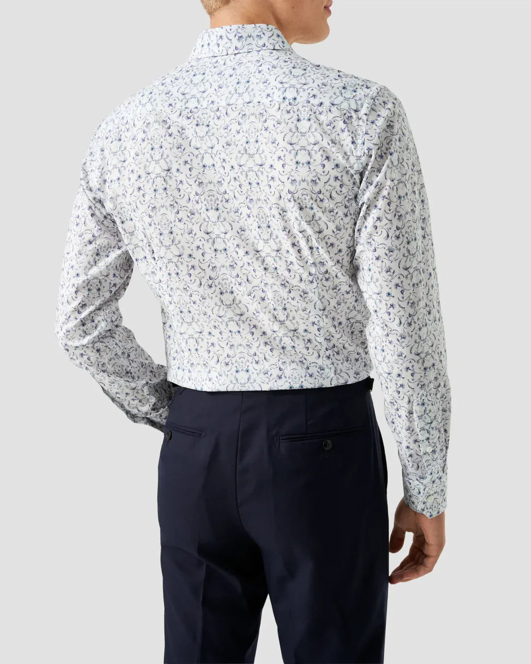 ETON Dress Shirts Slim Floral Fine Twill Shirt